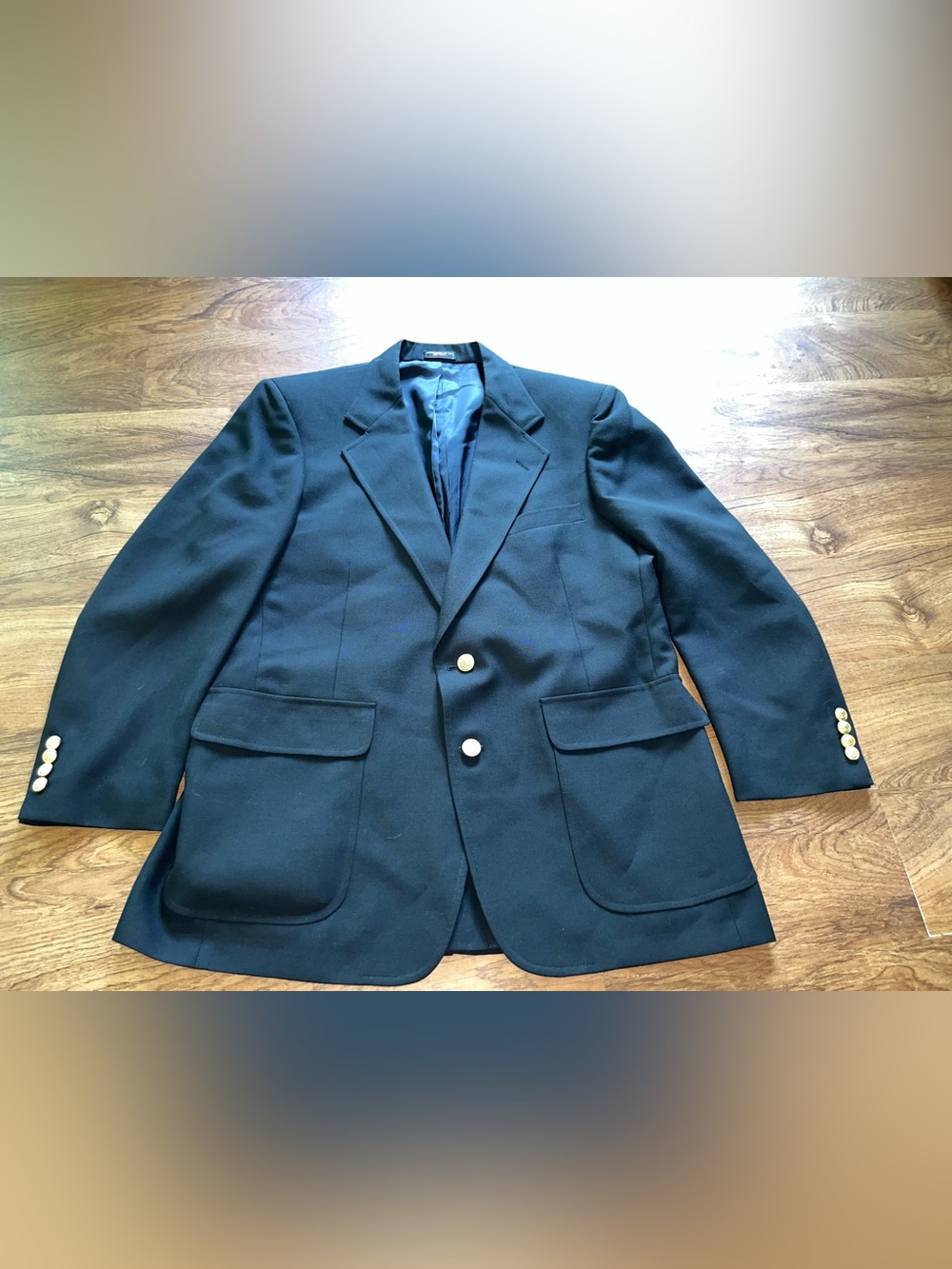 Men’s Dress Jacket 42R black Eagle Buttons